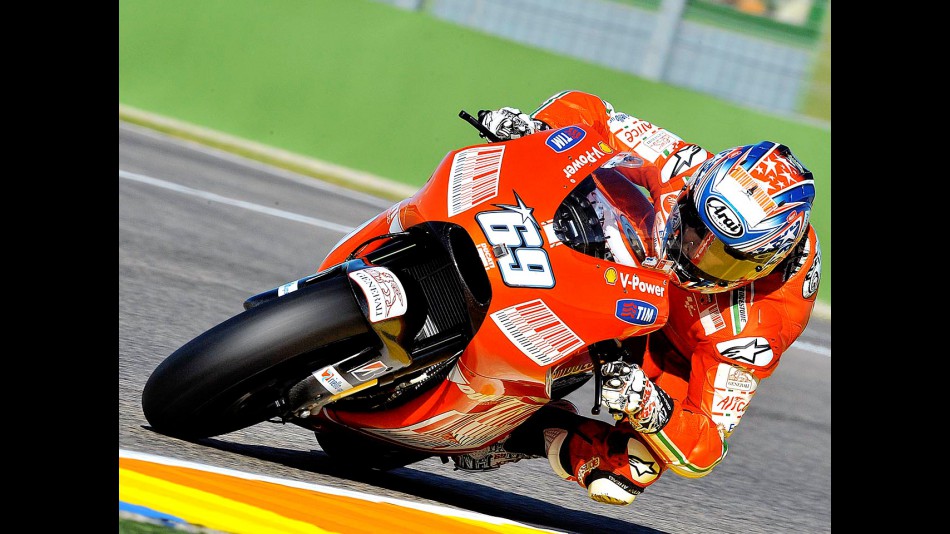 Nicky Hayden at the Valencia Post GP Test