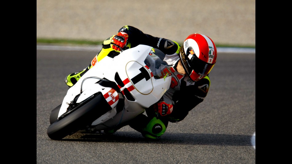 Marco Simoncelli at the Valencia Post GP Test