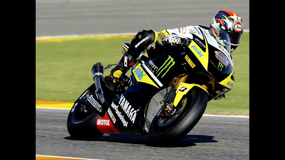 Colin Edwards at the Valencia Post GP Test