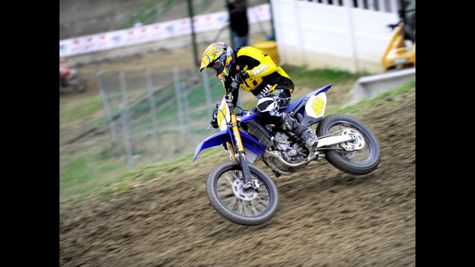 Rossi at Motocross dei Campioni