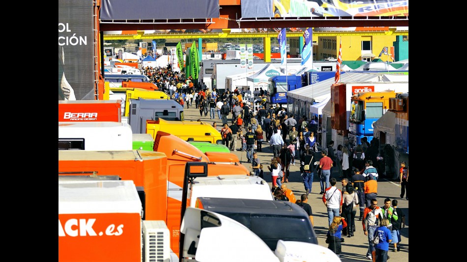 Paddock ambient at CEV in Valencia