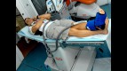 Randy de Puniet in the Clinica Mobile