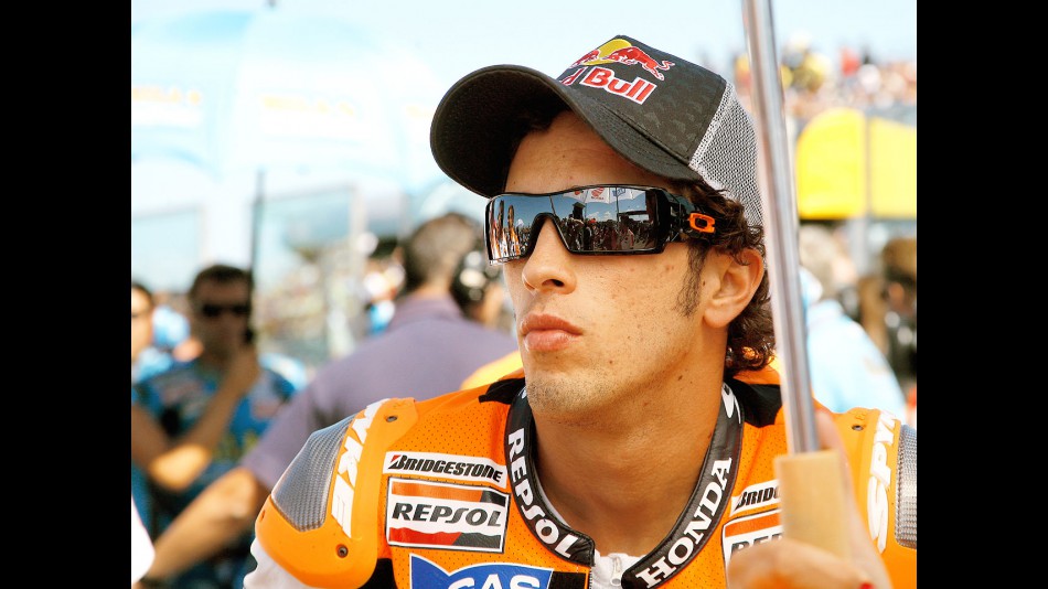 Andrea Dovizioso at the grid