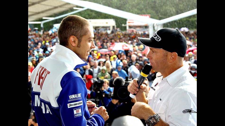 Valentino Rossi supporting Riders For Health for the Day of Champions