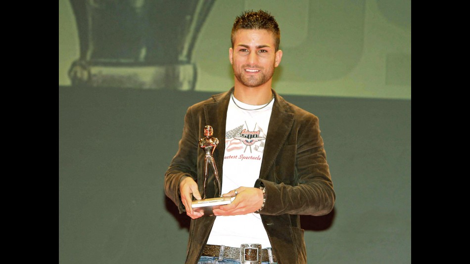 Mattia Pasini at Caschi d´Oro awards