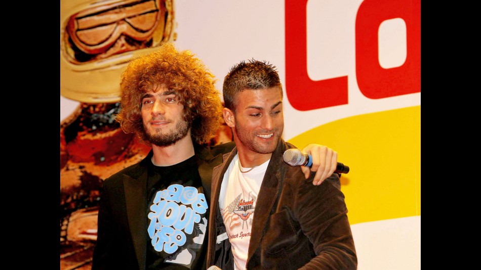 Simoncelli and Pasini at Caschi d´Oro awards