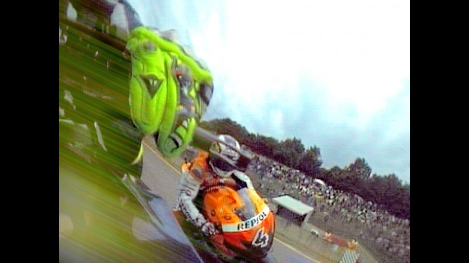 OnBoard shot from Rossi