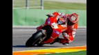 Nicky Hayden in action at Valencia test