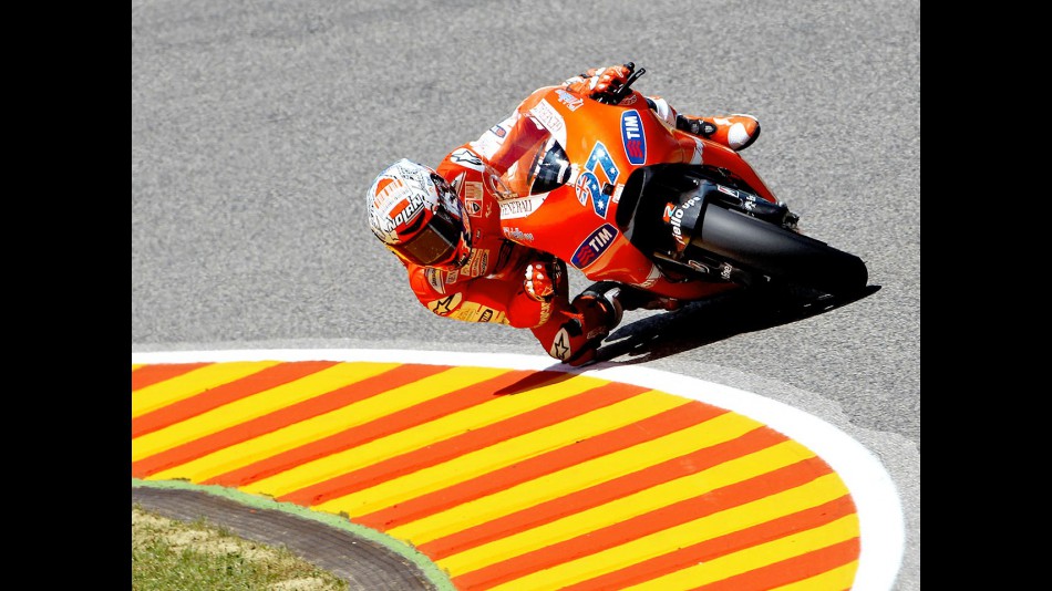 Casey Stoner on track in Mugello