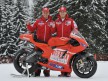 Casey Stoner and Nicky Hayden unveil the new Ducati Desmosedici GP10