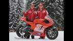 Casey Stoner and Nicky Hayden unveil the new Ducati Desmosedici GP10