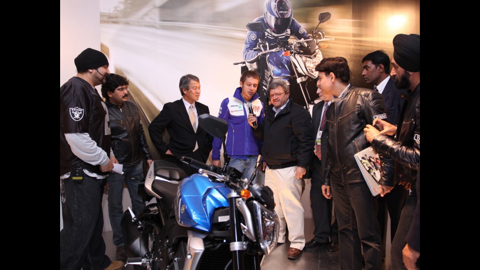 Valentino Rossi at the Auto Expo New Delhi