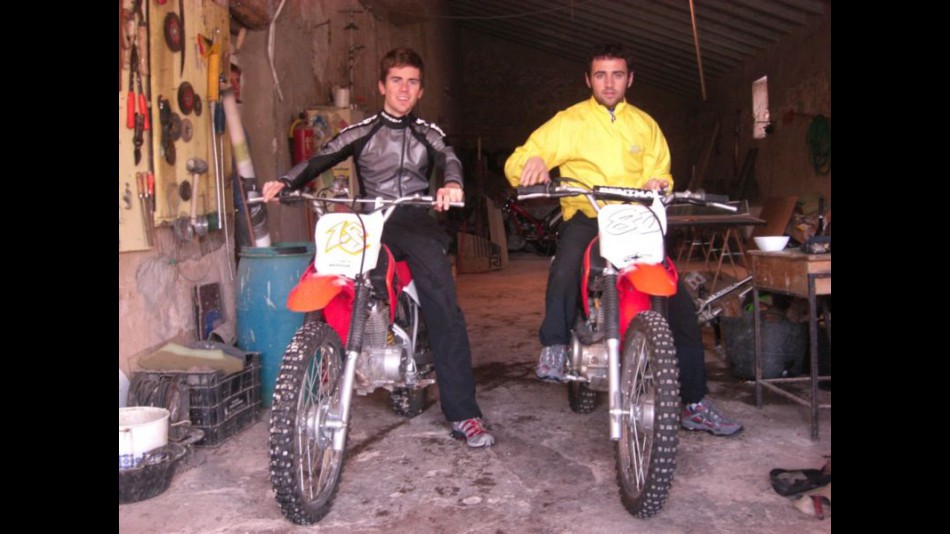 Barberá and Terol enjoy a motocross training session