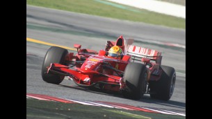 rossi: second day with ferrari in montmelo