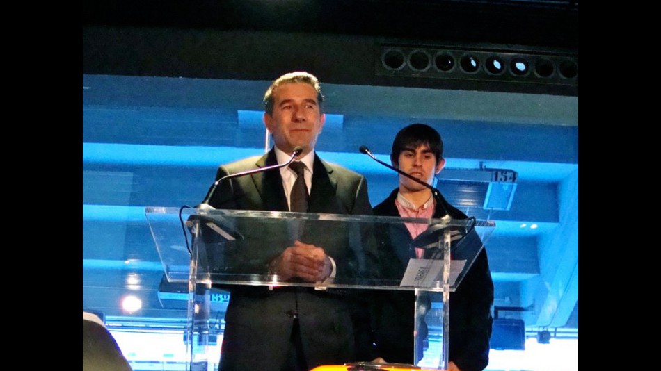 Jorge Martínez Aspar and Julián Simón at the Spanish GP presentation