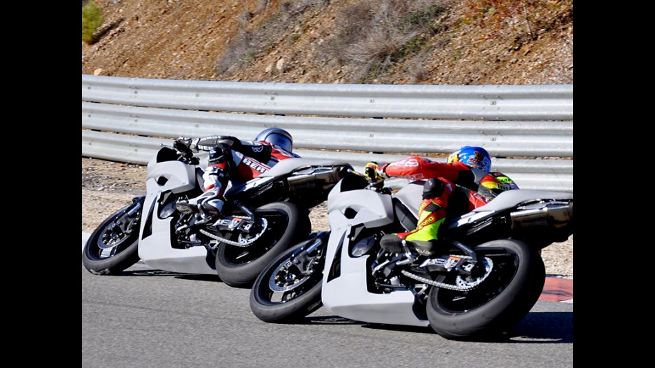 Tomizawa and Aegerter at Technomag CIP Moto2 test