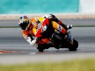 Dovizioso in action at the Sepang test