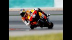 Dovizioso in action at the Sepang test