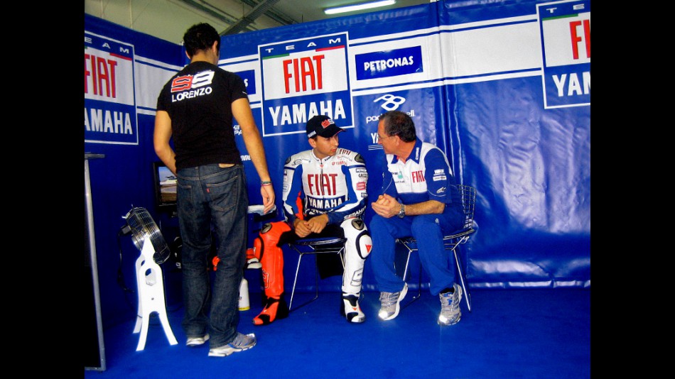 Jorge Lorenzo at the Sepang test