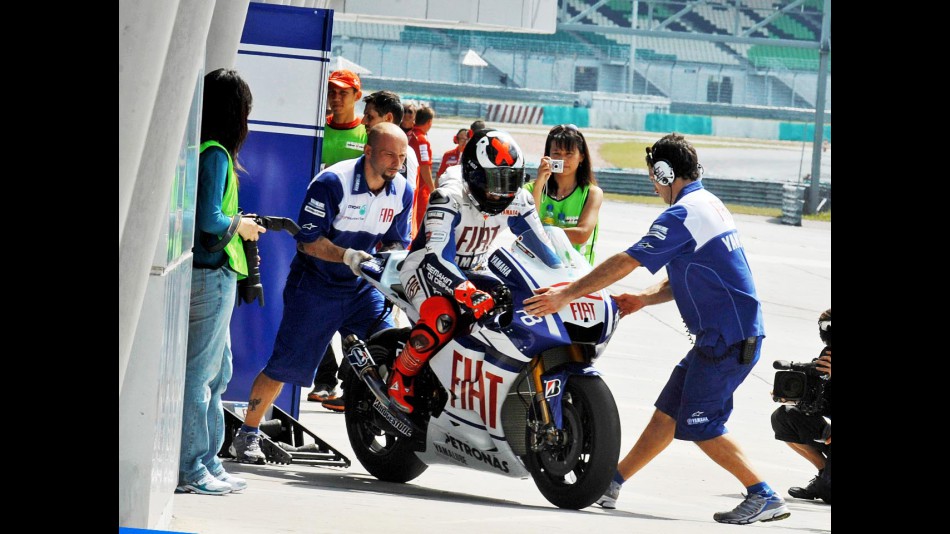 Jorge Lorenzo at the Sepang test