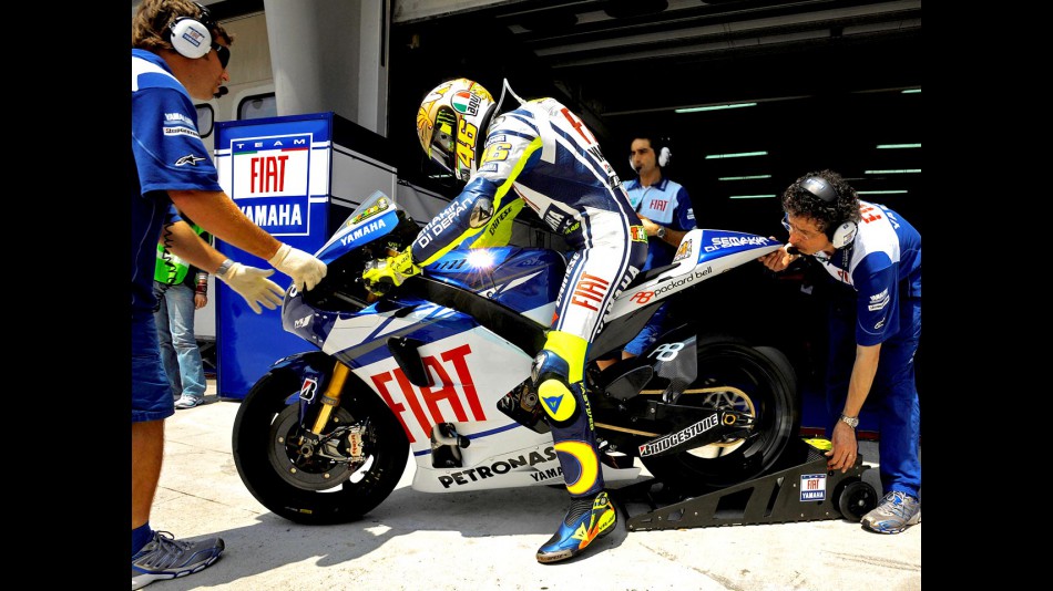 Valentino Rossi at the Sepang test