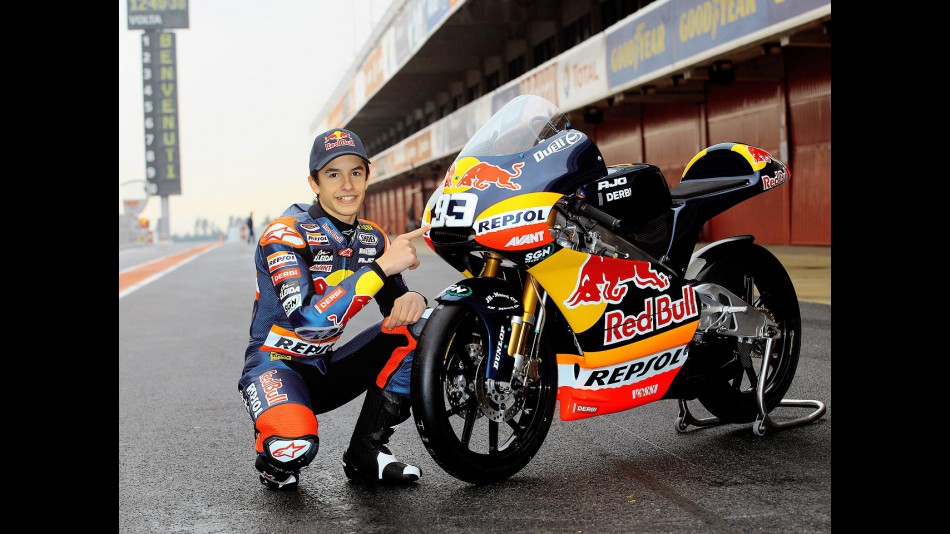  Marc Marquez presents bike at Catalunya test
