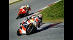 Kenny Noyes and Efren Vazquez in action at the Catalunya test