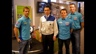 Capirossi and Bautista visit Suzuki factory