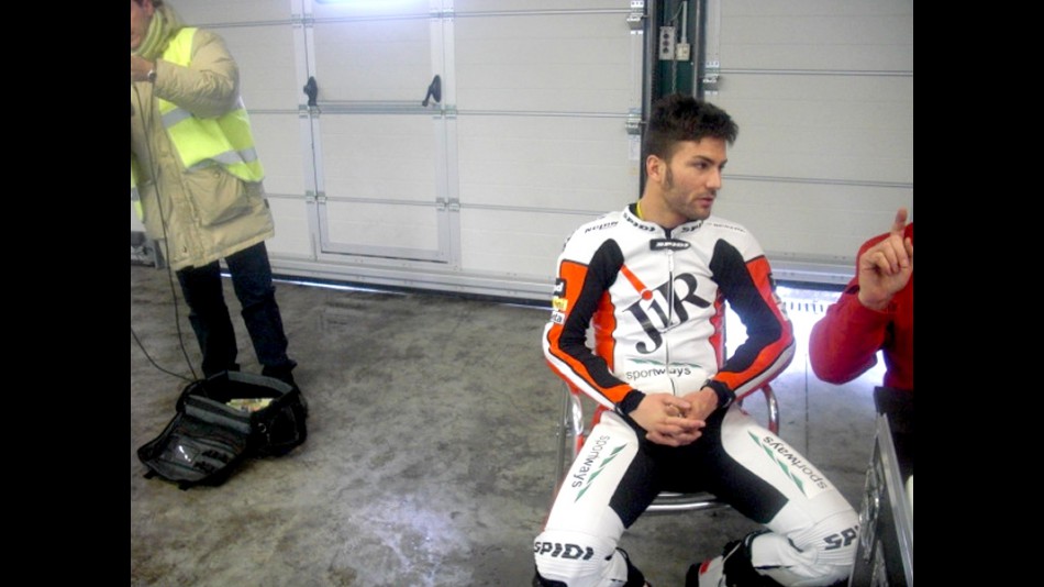 Mattia Pasini at the Moto2 test in Misano