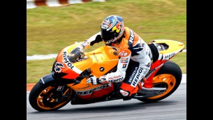 Dovizioso and Pedrosa Sepang day one