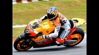 Andrea Dovizioso in action at the Sepang test
