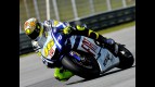 Rossi in action at the Sepang test