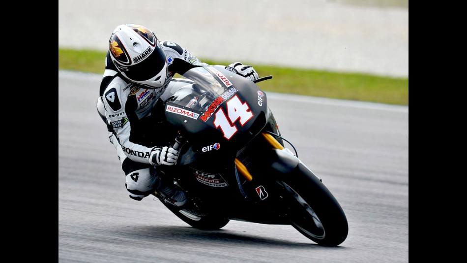 Randy de Puniet in action at the Sepang test