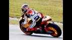 Andrea Dovizioso in action at the Sepang test