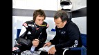 Vladimir Ivanov in the garage at the Valencia test