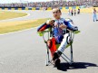 Jorge Lorenzo celebrates GP win in Le Mans