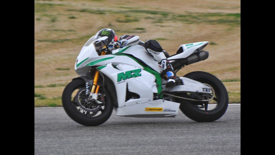 Anthony West in action at Valencia