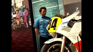 Capirossi and Bautista visits Suzuki Museum 