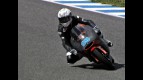 Danny Webb in action at the Jerez test
