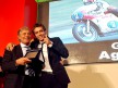 MotoGP Legend Giacomo Agostini and MotoGP World Champion Valentino Rossi at the Villa Madama