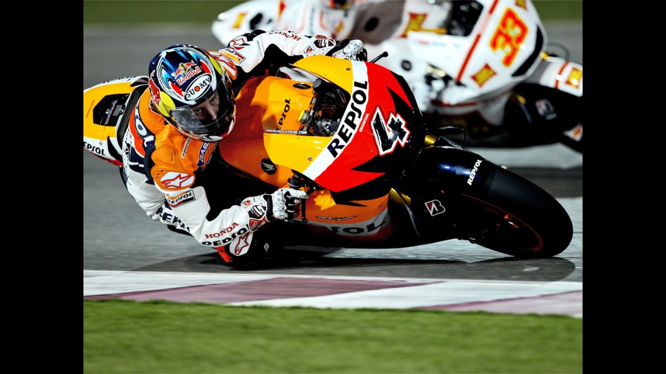 Dovizioso action shot at Qatar test