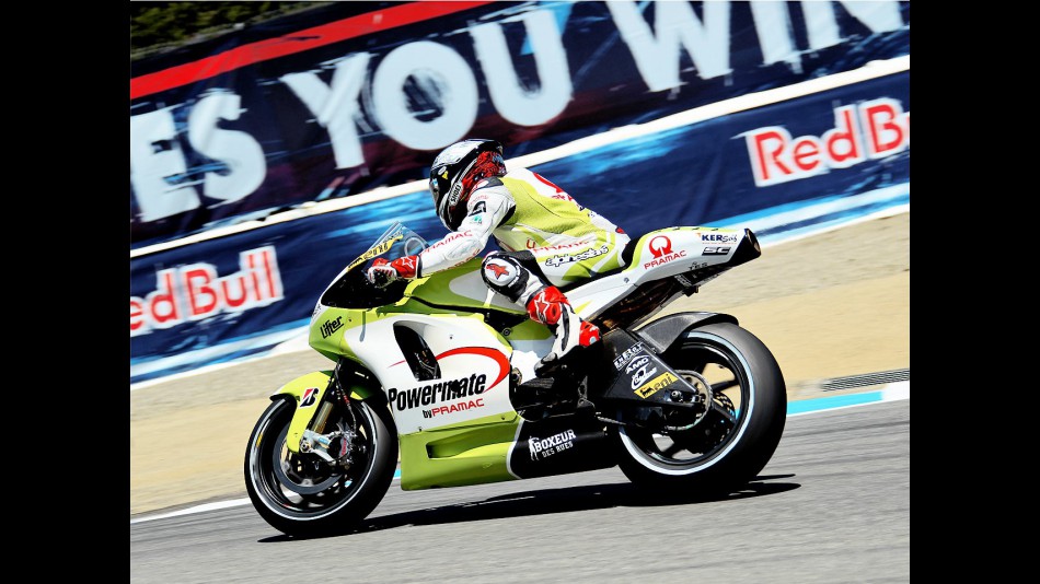 Mika Kallio in action in Laguna Seca