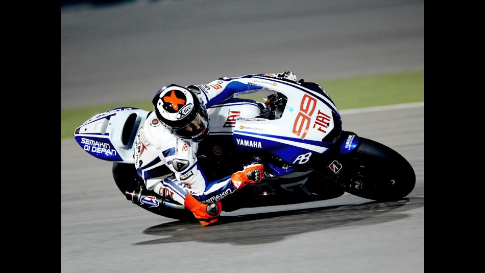 Jorge Lorenzo at the Qatar test