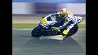 Valentino Rossi in action at the Qatar test