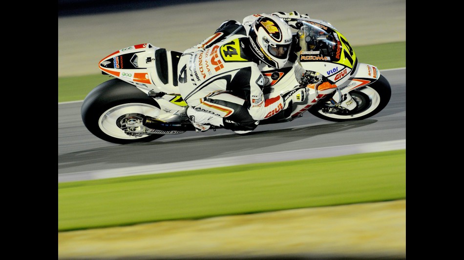 Randy de Puniet on track at the Qatar test