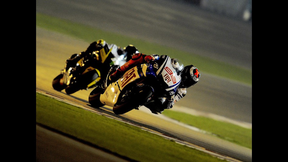 Jorge Lorenzo in action at the Qatar test
