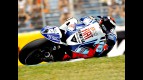 Jorge Lorenzo in action during FP1 in Jerez