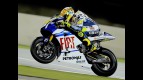Valentino Rossi in action at the Qatar test