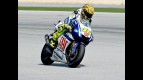Valentino Rossi in action at Sepang