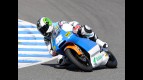 Pol Espargaró in action at the Jerez test